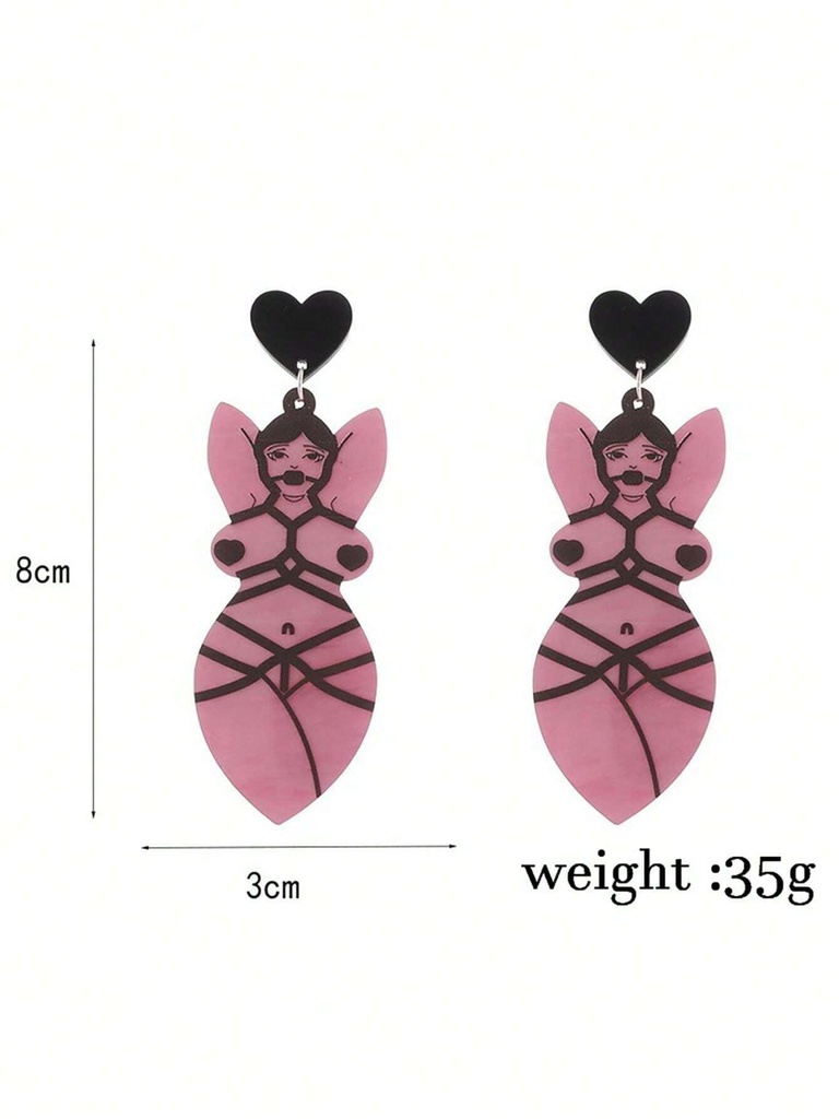 ARETES DE MUJER ATADA