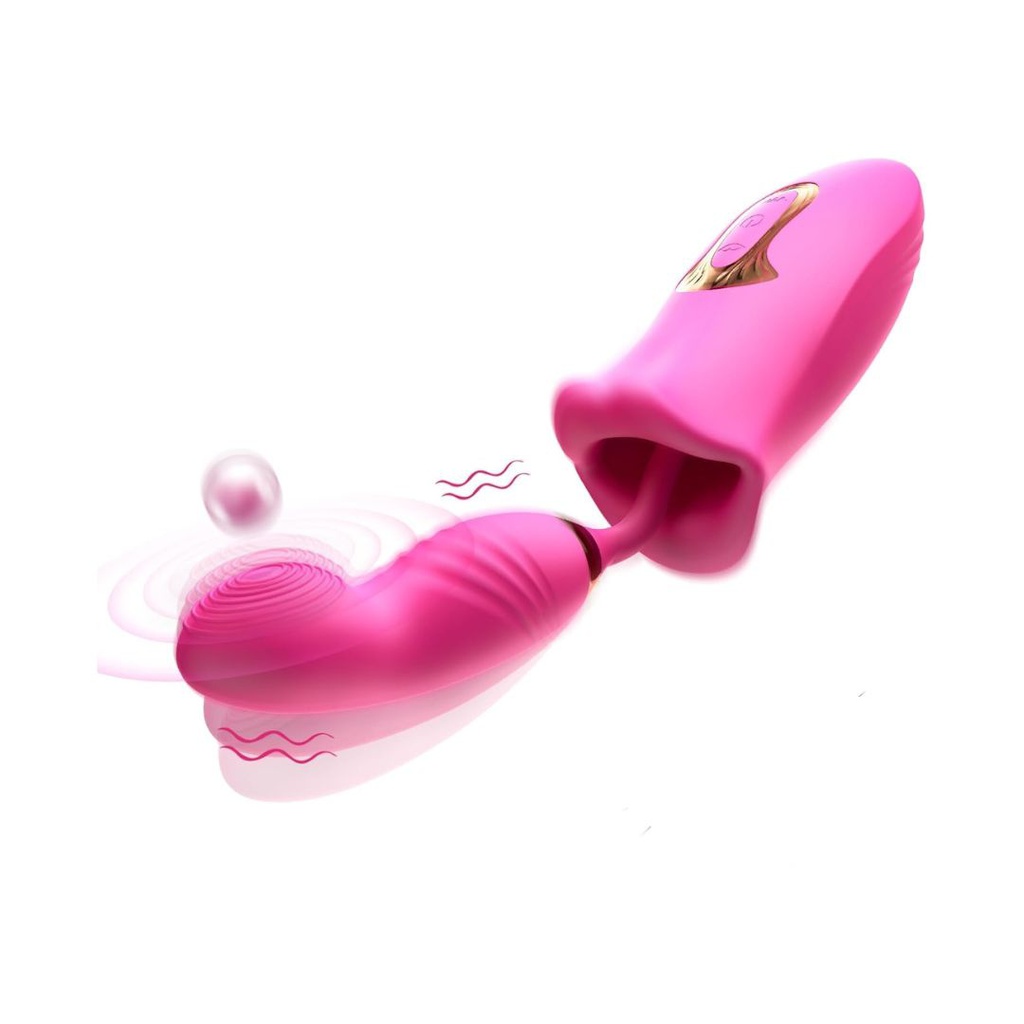 VIBRADOR DEEP KISS DE PUNTO G Y ESTIMULADOR DE VULVA